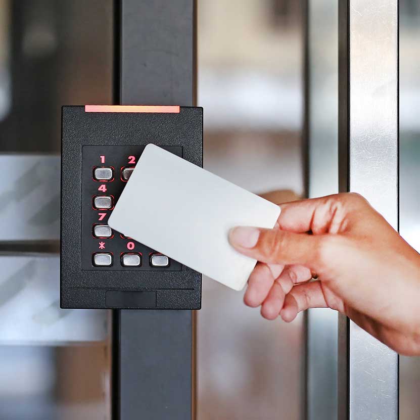 Cape Cod Alarm's Access Control offers multiple ways to unlock your home or business: keypad, swipe card and fingerprints.